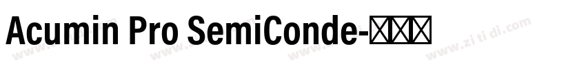 Acumin Pro SemiConde字体转换
